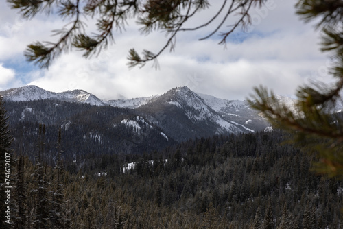 Mountain Range in Central Idaho near Ketchum, Sun Valley, Galena