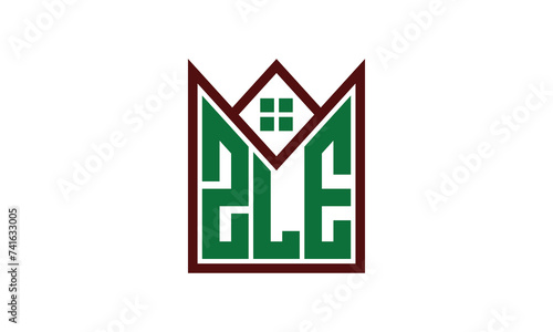 ZLE initial letter real estate builders logo design vector. construction ,housing, home marker, property, building, apartment, flat, compartment, business, corporate, house rent, rental, commercial