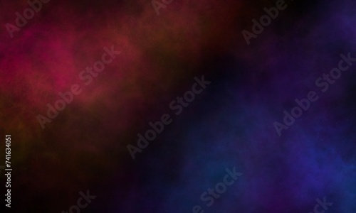 Red and blue gradient abstract background Create graphic patterns that look similar Nebulae (galaxies) or space can be used in media design.