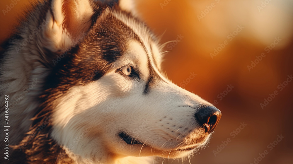 Picture of a sled dog
