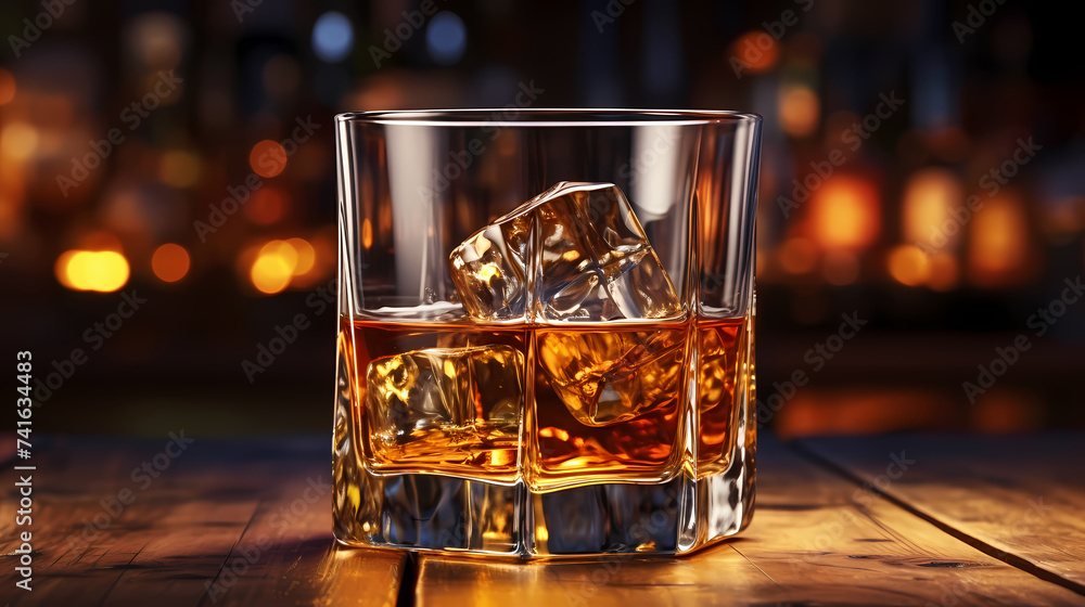 Concept illustration of whiskey bottle Concept illustration of whiskey bottle