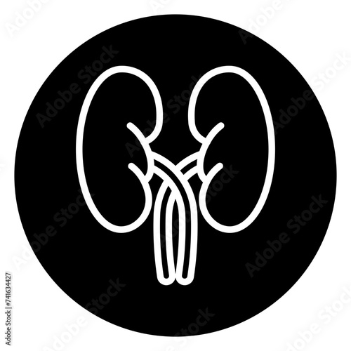 Kidneys Block Style Black