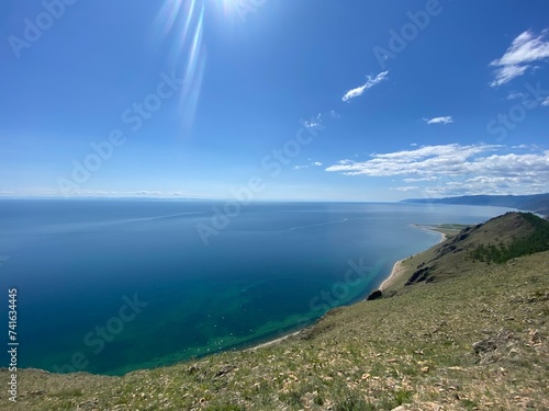 landscapes on the shore of Lake Baikal photo