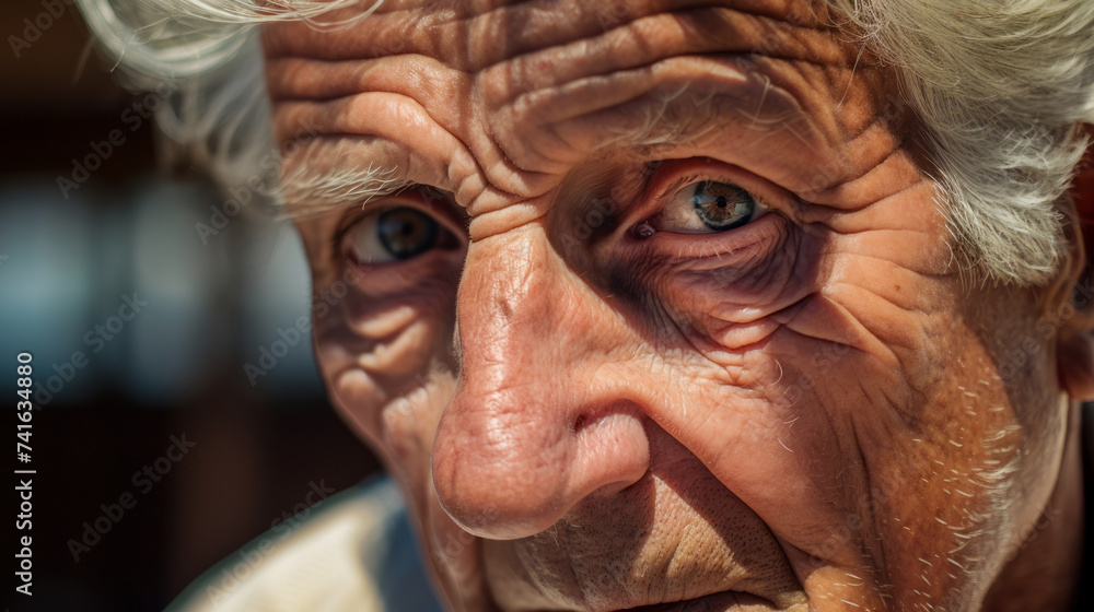 The face of an older gentleman The face of an older gentleman