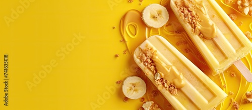 Peanut butter banana popsic...