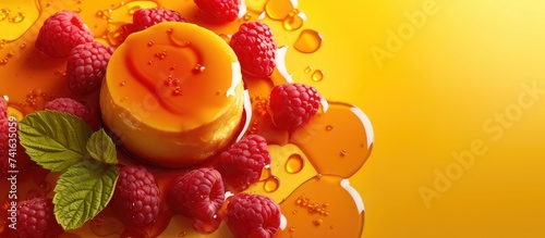 Custard with egg custard ca...
