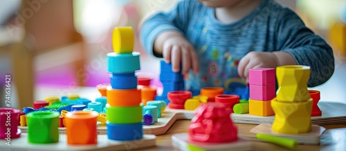 A little girl playing with ...