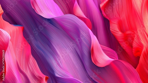 Abstract Colorful Waves Background with Vibrant Pink and Purple Hues