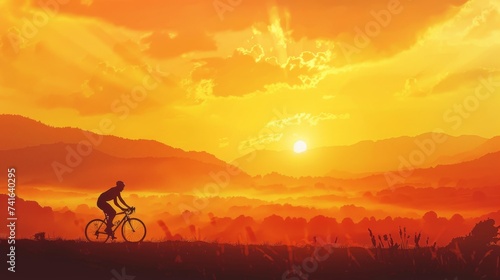 A cyclist embarks on a jour...
