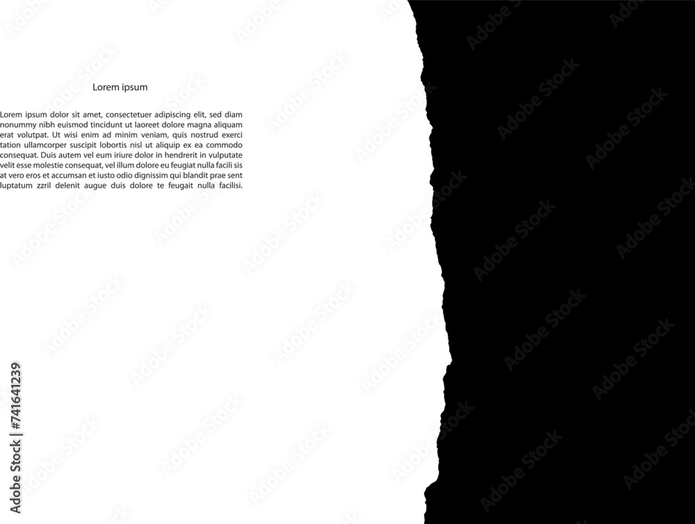 Artistic abstract flyer template. Basis graphics universal black and white