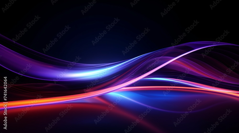 Colorful motion elements with neon led illumination. Abstract futuristic background Colorful motion elements with neon led illumination. Abstract futuristic background