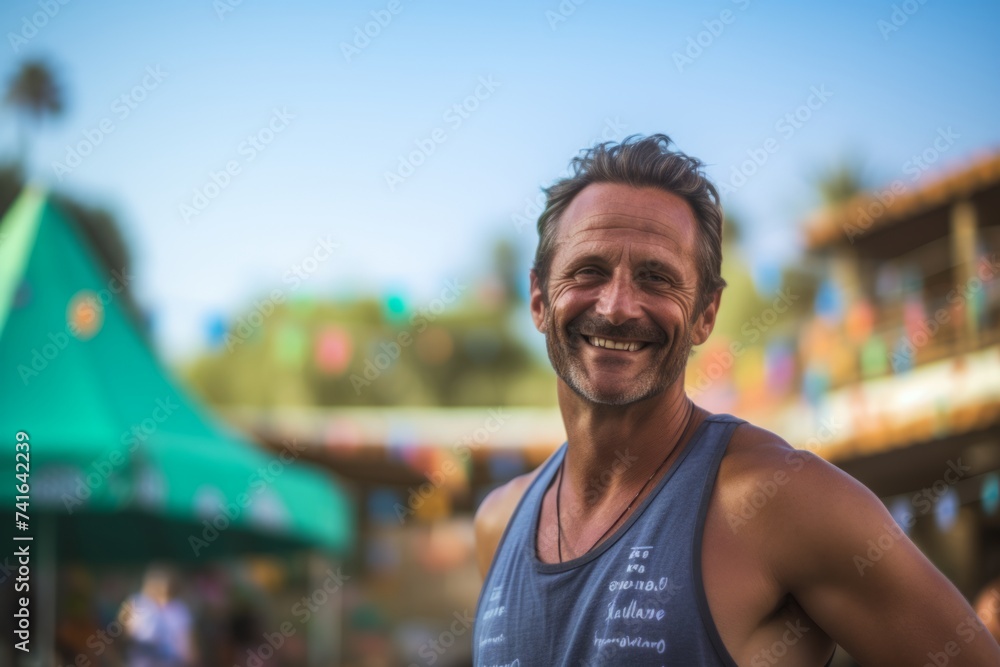 Portrait of a handsome man smiling at the camera on a blurred background Portrait of a handsome man smiling at the camera on a blurred background