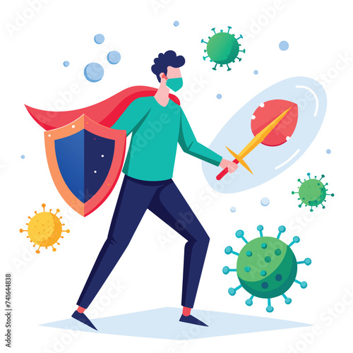 fighting the virus with a powerful immune