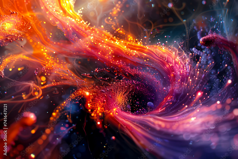 Cosmic Dance of Vibrant Hues created with Generative AI technology Cosmic Dance of Vibrant Hues created with Generative AI technology