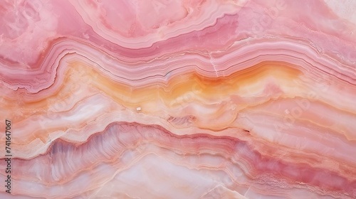 Pink Onyx Crystal Marble Texture with Icy Colors, Polished Quartz Stone Background, It Can Be Used For Interior-Exterior Home Decoration and Ceramic Tile Surface, Wallpaper