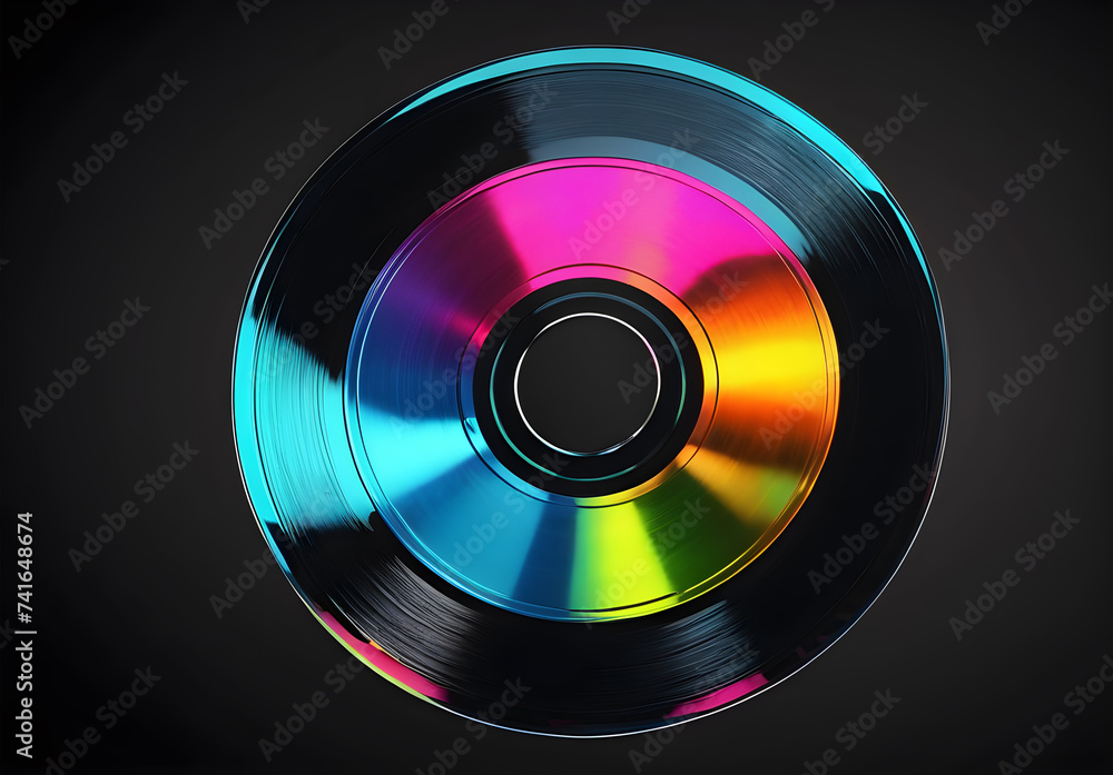 90s style posters vinyl discs on black backgroud 90s style posters vinyl discs on black backgroud