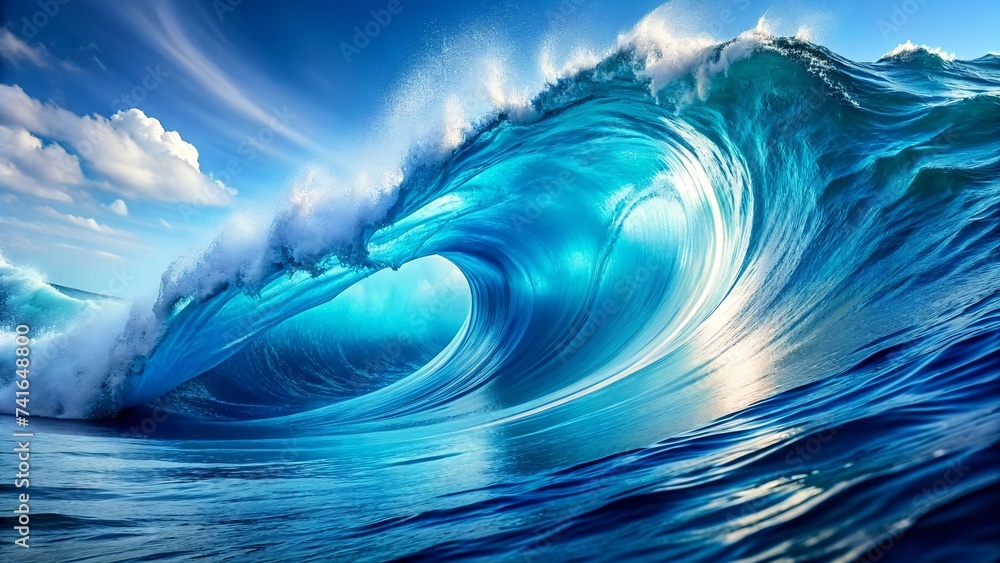 Blue ocean wave. Ocean water background. Blue ocean wave. Ocean water background.