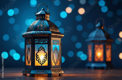 lantern in the night background photo