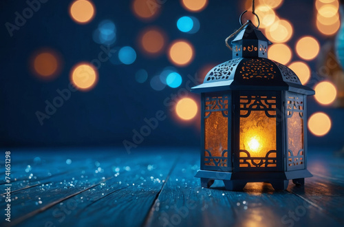 lantern in the night background photo