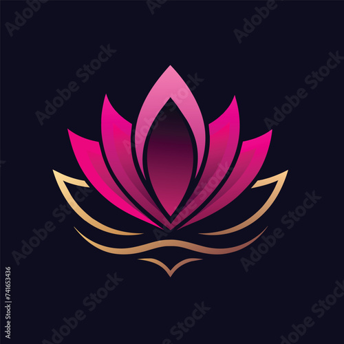 Lotus spa logo, Lotus Flower logo design inspiration