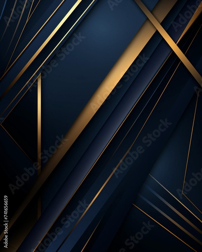 Illustration, delicate beautiful continuous linear dark blue and gold lines, burgundy, wallpaper design, nice colors.