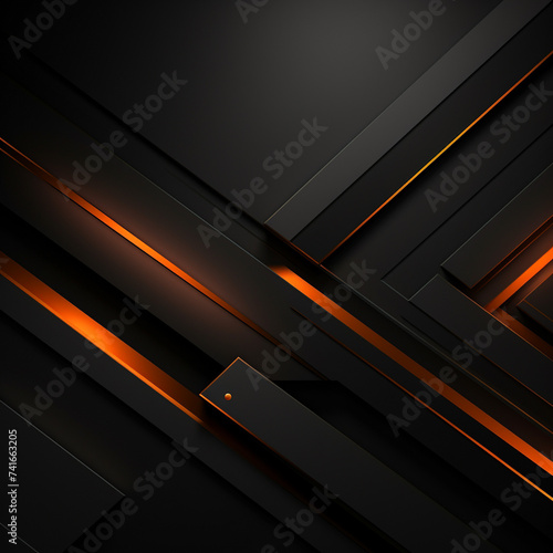 Illustration, straight, clear, beautiful continuous linear dark red lines, unusual curves, on a black background, wallpaper design, nice colors.