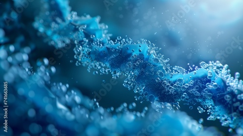 Nanotechnology concept, depicting a strong, modern material with intricate nanostructures. The closeup reveals the detailed texture of microfibers, symbolizing cutting-edge scientific innovation.