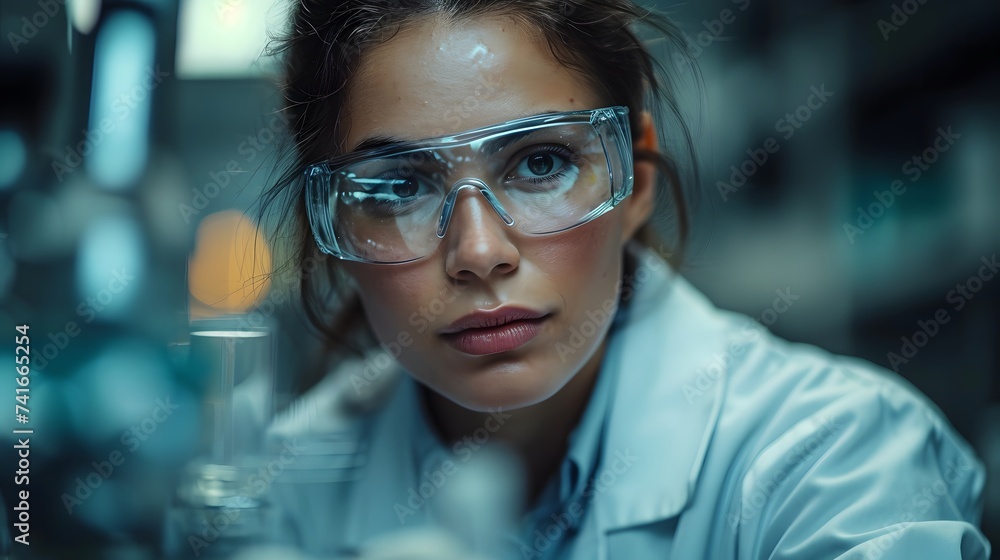 scientist at work in a laboratory scientist at work in a laboratory