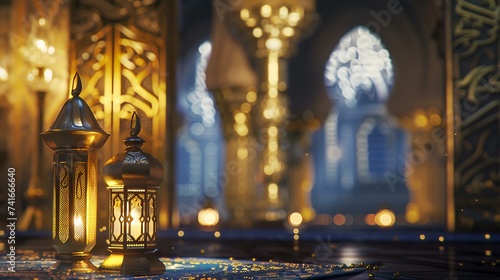 Lanterns for Muslim feast of the holy month of Ramadan Kareem