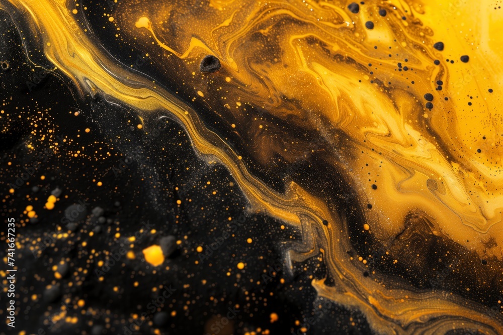 An abstract, amber-colored fluid flows like water, swirling with hints of yellow, evoking a sense of curiosity and intrigue An abstract, amber-colored fluid flows like water, swirling with hints of yellow, evoking a sense of curiosity and intrigue