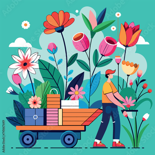 flowers delivery creative approach, studio , minimalism