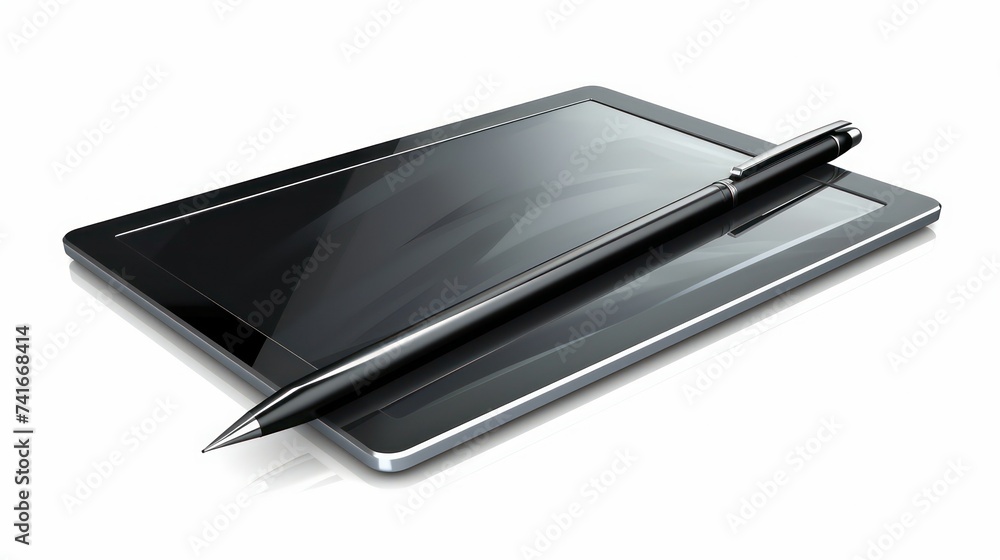 A tablet and stylus combo, perfect for digital artists or note-taking A tablet and stylus combo, perfect for digital artists or note-taking