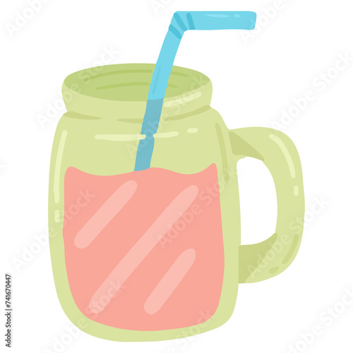 glass of juice illustration