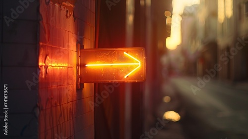 Upon spotting the arrow sign, it's a cue to accelerate! There's an illuminating light trailing behind you, signaling the need for swifter movement to evade any looming threat.background.web.wallpapers photo