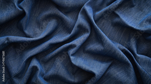 Royal Blue Denim Fabric Texture Seamless Pat