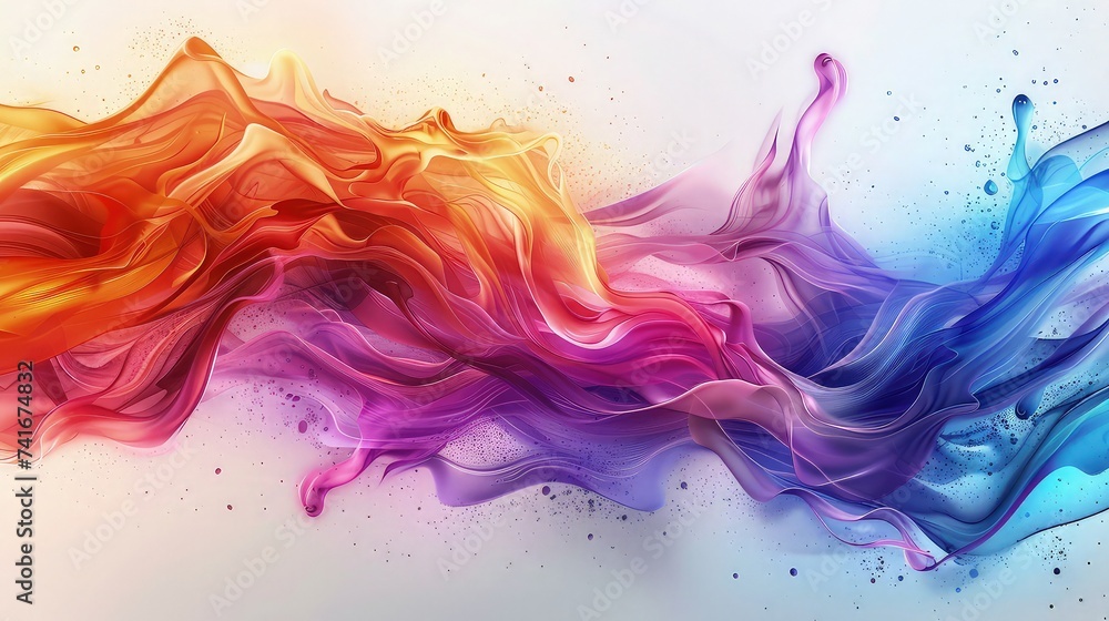 Colorful Liquid Wave Abstract Background. Colorful Liquid Wave Abstract Background.