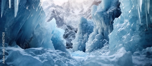 the stunning crystalline ice