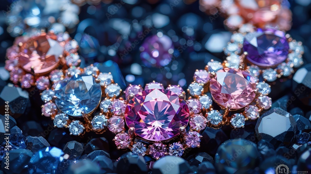 Exquisite Gemstone Arrangement. Crafting Elegance with Crystals Exquisite Gemstone Arrangement. Crafting Elegance with Crystals