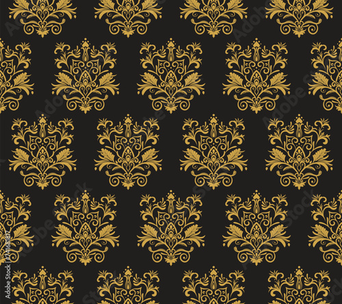 Ethnic Pattern. Ethnic India seamless pattern design oriental style. Damask India Motif.