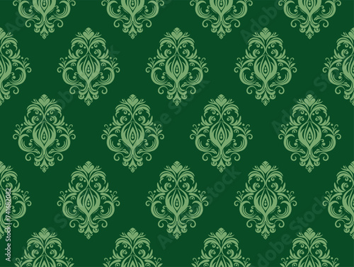 Ethnic Pattern. Ethnic India seamless pattern design oriental style. Damask India Motif.