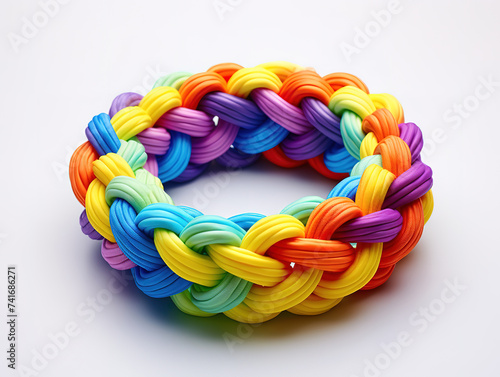 Wallpaper Mural Blue sailor rope knot copy space Torontodigital.ca