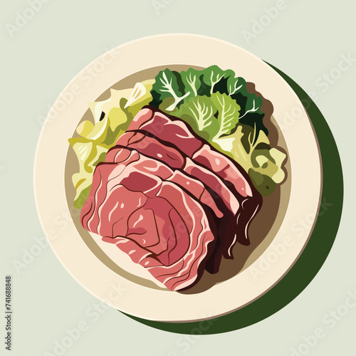 Corned Beef and Cabbage Day cartoon.