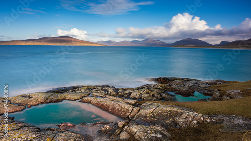 Nisabost Beach on the Isle of Harris, Scotland photo