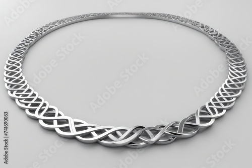 3D render of women’s jewelry on a light background
