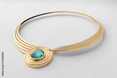 3D render of women’s jewelry on a light background
