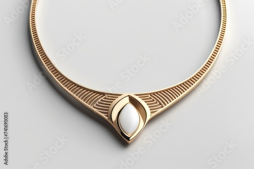 3D render of women’s jewelry on a light background
