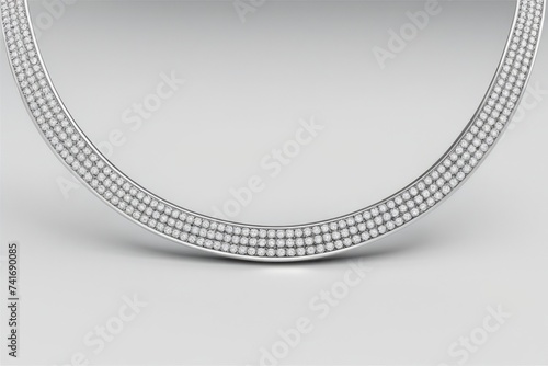 3D render of women’s jewelry on a light background
