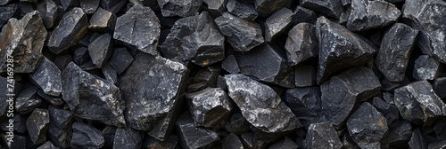 Wallpaper Mural A Pile of Black Rocks. Generative AI Torontodigital.ca