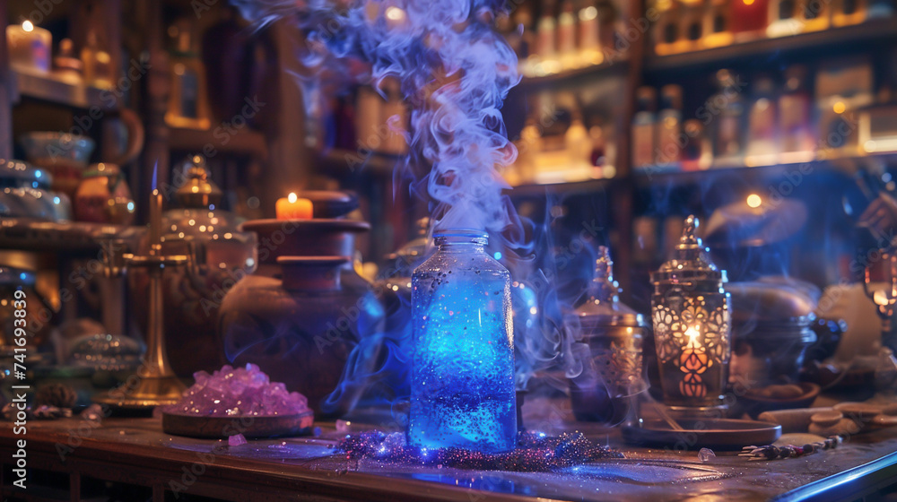 A mystical moment where a dragons breath catalyzes a reaction in a high ...