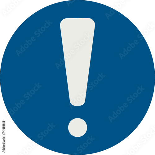 OBLIGATION SIGN PICTOGRAM, GENERAL MANDATORY ACTION SIGN ISO 7010 – M001, SVG